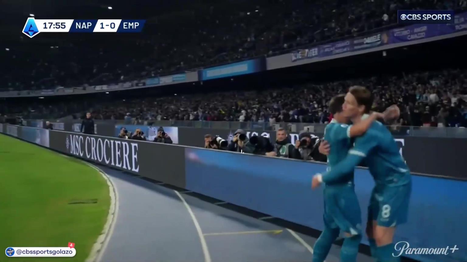 完美進球！麥克托米奈中場帶球一條龍外圍勁射破門！